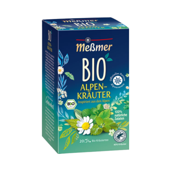 Meßmer Bio Alpenkraeuter, Kraeutertee, Teebeutel im Kuvert, 2. Entnahmefach displaytauglich
